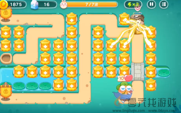 保卫萝卜4秋天的第一杯奶茶第14关通关攻略(图6) 保卫萝卜4秋天的第一杯奶茶第14关通关攻略(图6)