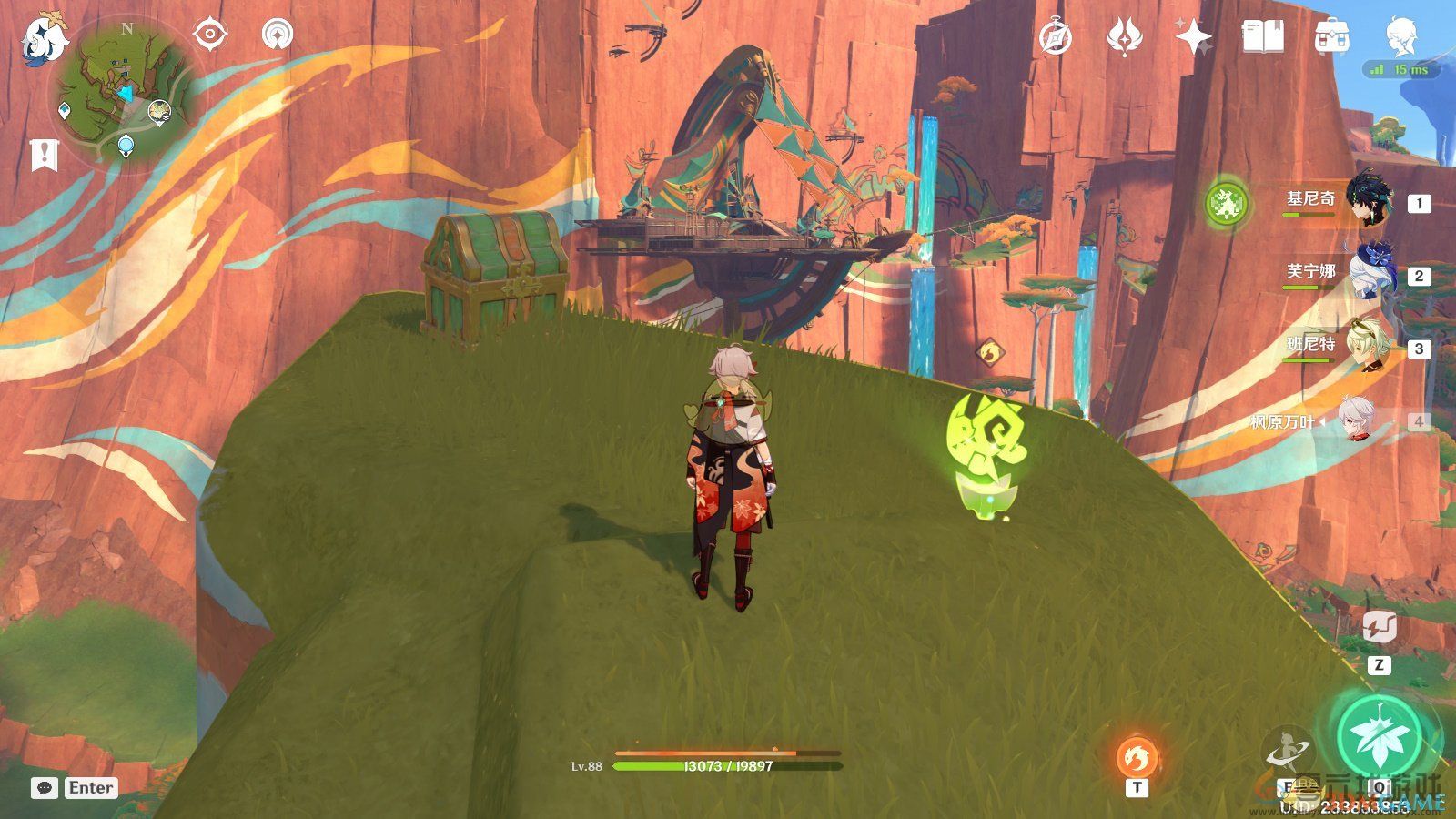 原神万火之瓯奇馈宝箱12-17位置介绍(图2)